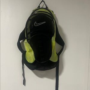 Nike Women's Mesh Backpack/Gym Bag in Black and Neon Yellow